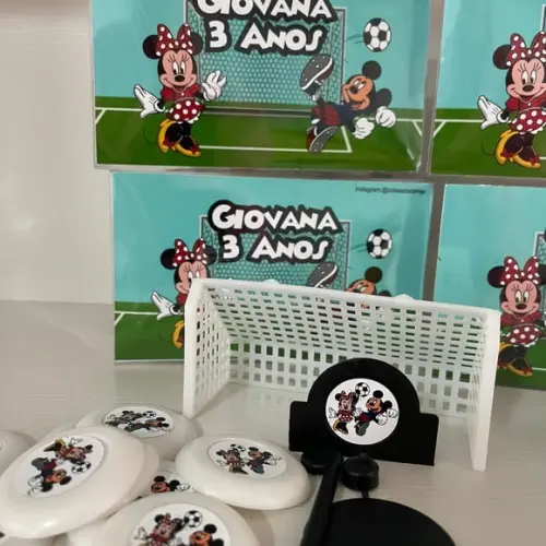 Jogo de Botão Futebol Personalizado Mickey