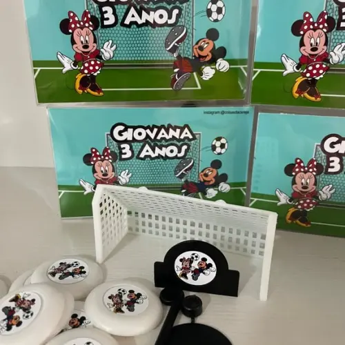 Jogo de Botão Futebol Personalizado Mickey