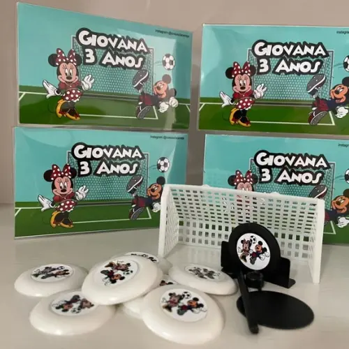 Jogo de Botão Futebol Personalizado Mickey