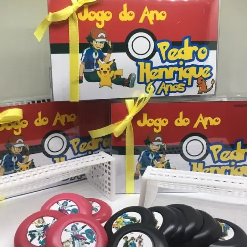 Jogo de Botão Futebol Personalizado Pokemon Duplo
