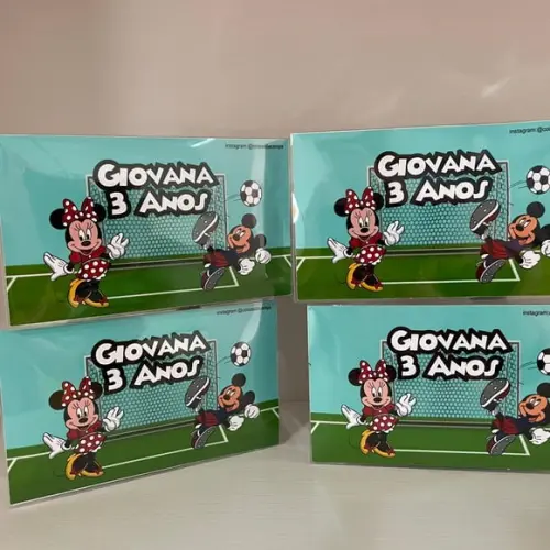 Jogo de Botão Futebol Personalizado Mickey