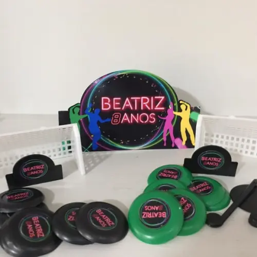 Jogo de Botão Futebol Personalizado Neon Duplo