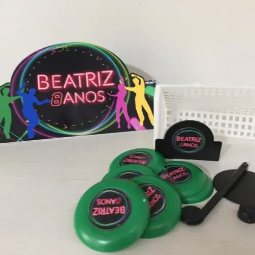 Jogo de Botão Futebol Personalizado Neon Duplo