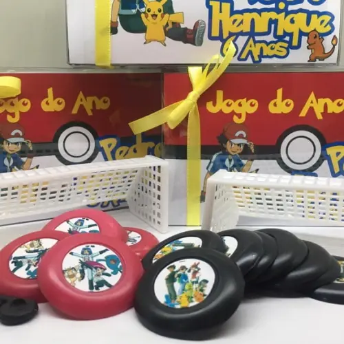 Jogo de Botão Futebol Personalizado Pokemon Duplo