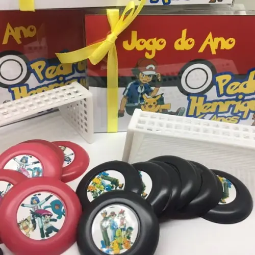 Jogo de Botão Futebol Personalizado Pokemon Duplo