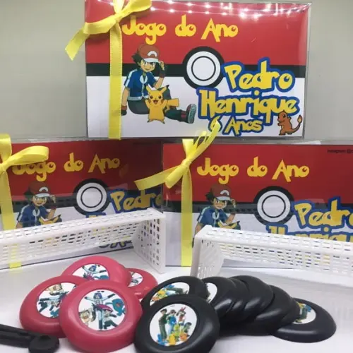 Jogo de Botão Futebol Personalizado Pokemon Duplo