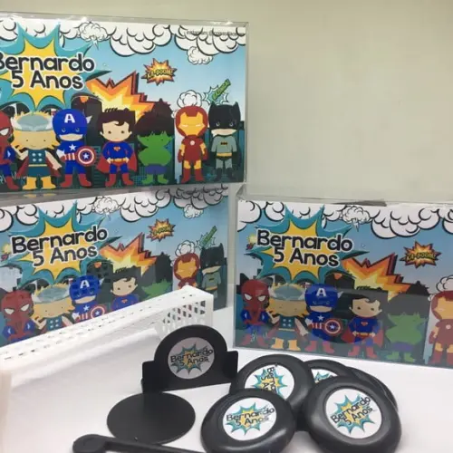 Jogo de Botão Futebol Personalizado Super Heróis