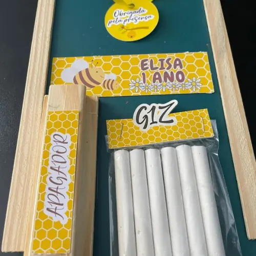 Kit Lousa com Apagador Abelha
