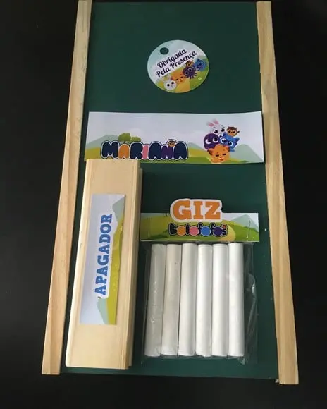 Kit Lousa com Apagador Bolo Fofo