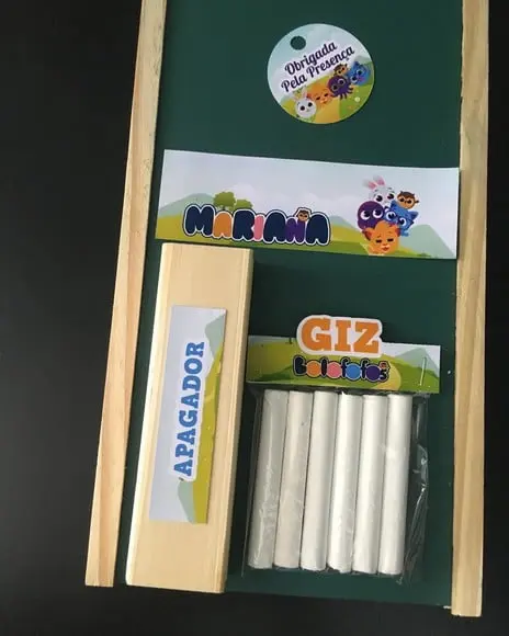 Kit Lousa com Apagador Bolo Fofo