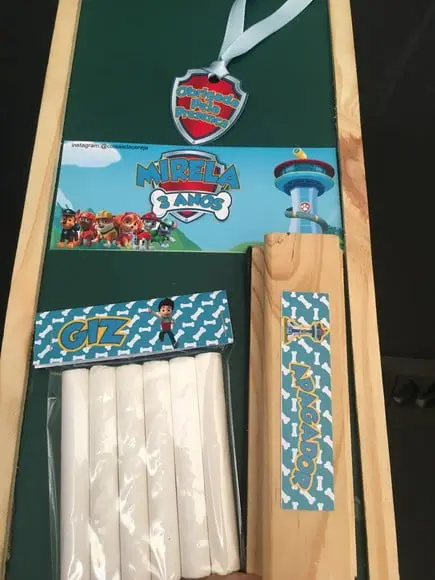 Kit Lousa com Apagador Patrulha Canina