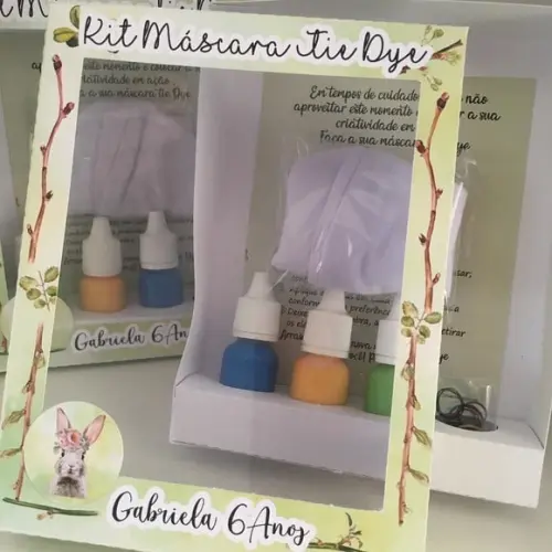 Kit Máscara Tie Dye Coelho