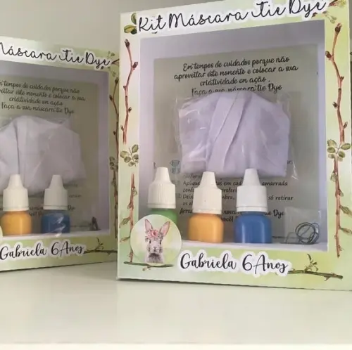Kit Máscara Tie Dye Coelho