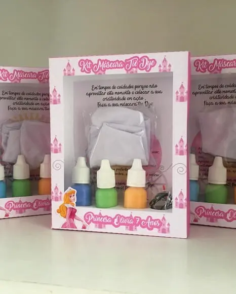 Kit Máscara Tie Dye Princesa