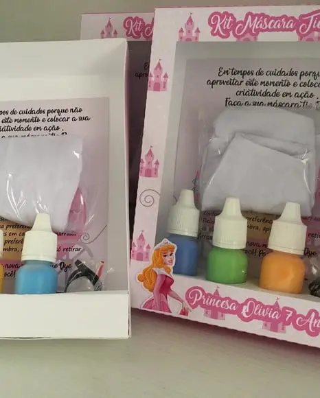 Kit Máscara Tie Dye Princesa
