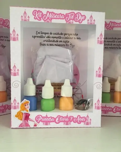 Kit Máscara Tie Dye Princesa