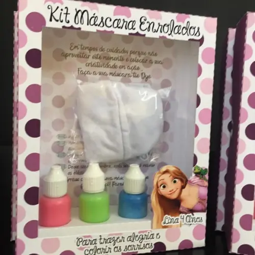 Kit Máscara Tie Dye Rapunzel