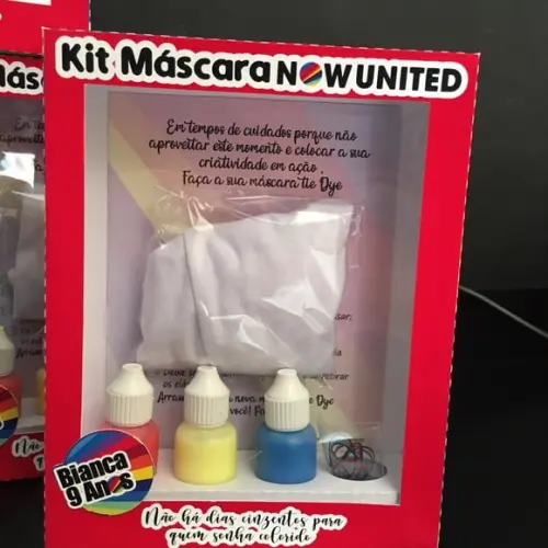 Kit Máscara Tie Dye Now United