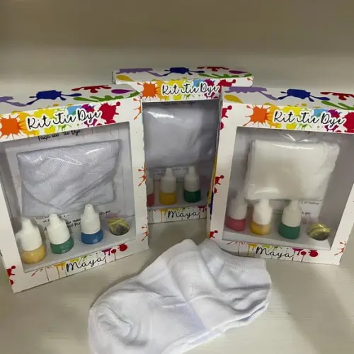 Kit Meia Tie Dye Pintando 7
