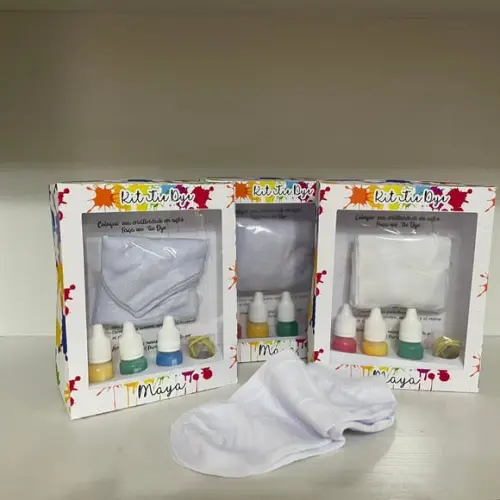 Kit Meia Tie Dye Pintando 7