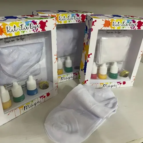 Kit Meia Tie Dye Pintando 7