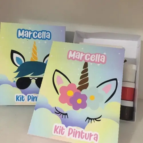 Kit Pintura na Caixa Unicórnio