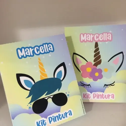 Kit Pintura na Caixa Unicórnio