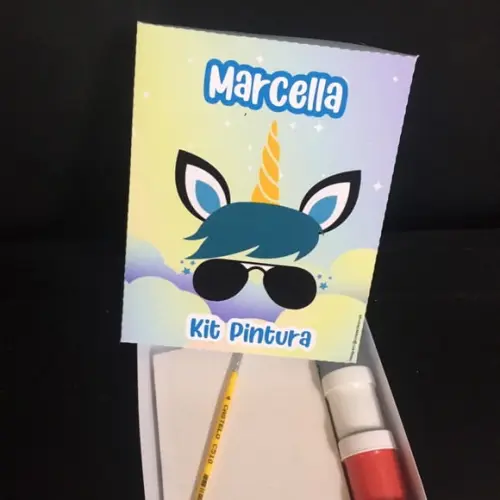 Kit Pintura na Caixa Unicórnio