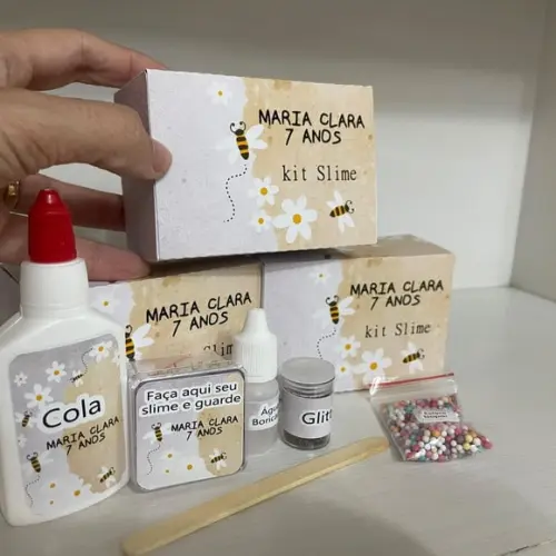 Kit Slime Abelha Embalagens Personalizadas