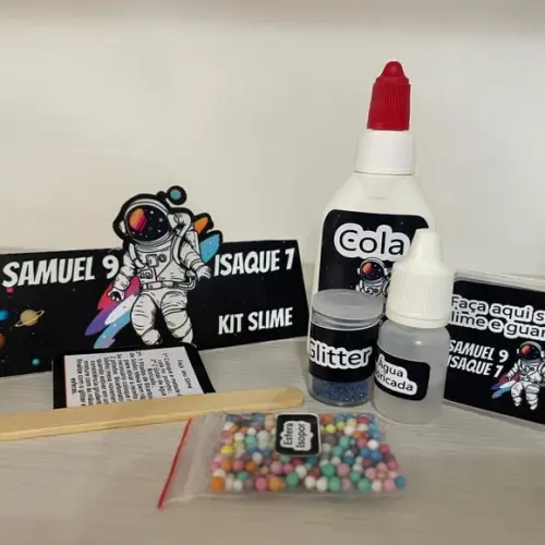 Kit Slime Astronauta Embalagens Personalizadas