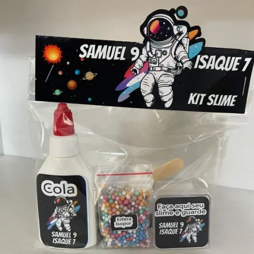 Kit Slime Astronauta Embalagens Personalizadas