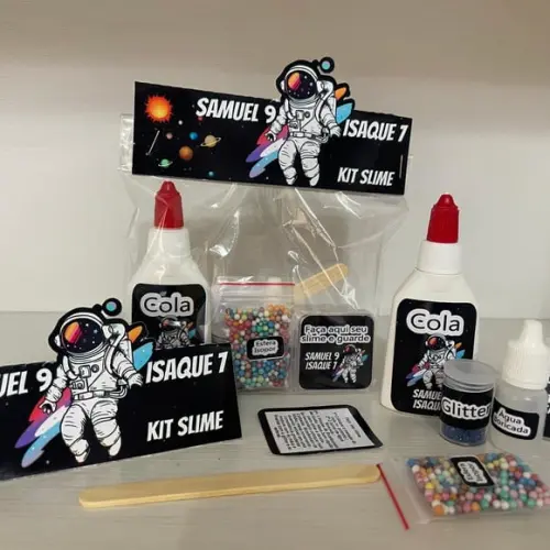 Kit Slime Astronauta Embalagens Personalizadas
