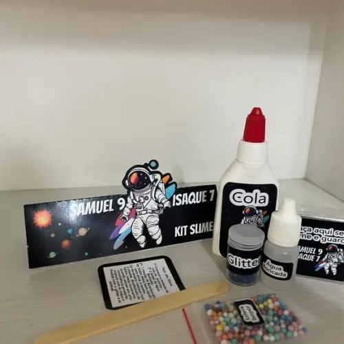 Kit Slime Astronauta Embalagens Personalizadas