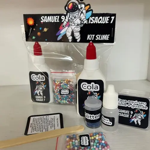 Kit Slime Astronauta Embalagens Personalizadas