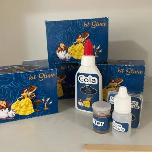 Kit Slime Bela e a Fera Embalagens Personalizadas