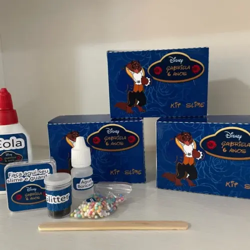 Kit Slime Bela e a Fera Embalagens Personalizadas