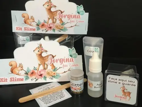 Kit Slime Bosque Encantado Embalagens Personalizadas