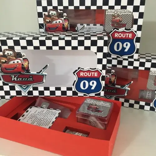Kit Slime Caixa Carros Embalagens Personalizadas
