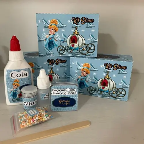 Kit Slime Caixa Cinderela Embalagens Personalizadas