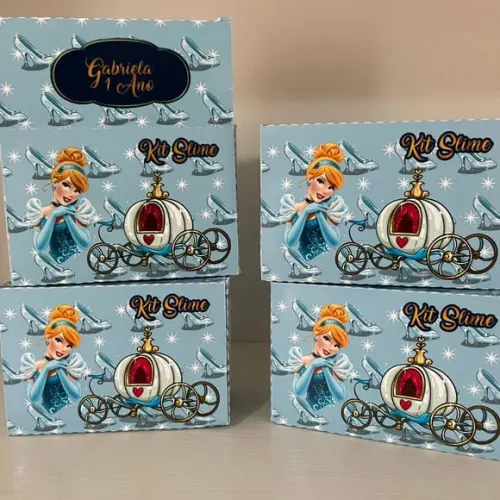 Kit Slime Caixa Cinderela Embalagens Personalizadas