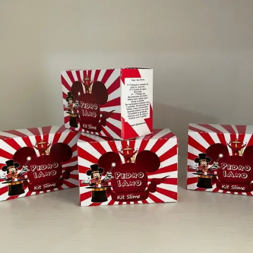 Kit Slime Caixa Circo do Mickey Embalagens Personalizadas