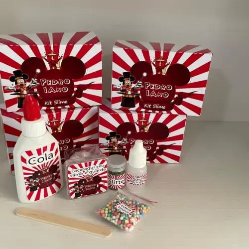 Kit Slime Caixa Circo do Mickey Embalagens Personalizadas