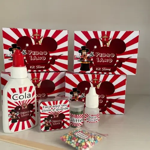 Kit Slime Caixa Circo do Mickey Embalagens Personalizadas