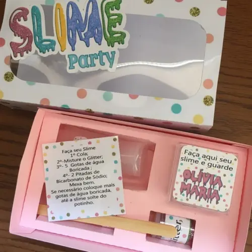 Kit Slime Caixa Embalagens Personalizadas