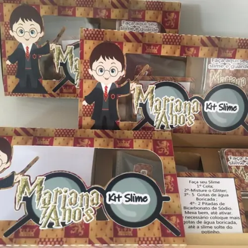 Kit Slime Caixa Harry Potter Embalagens Personalizadas