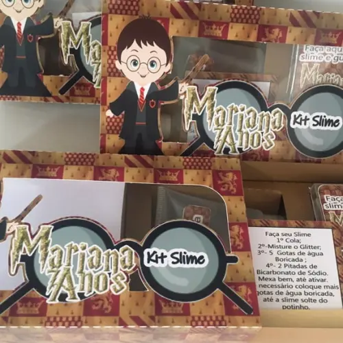 Kit Slime Caixa Harry Potter Embalagens Personalizadas
