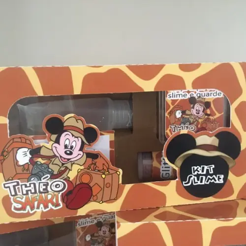 Kit Slime Caixa Mickey Safari Embalagens Personalizadas