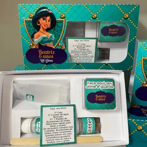Kit Slime Caixa Jasmine Embalagens Personalizadas