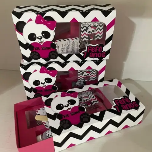 Kit Slime Caixa Panda Embalagens Personalizadas