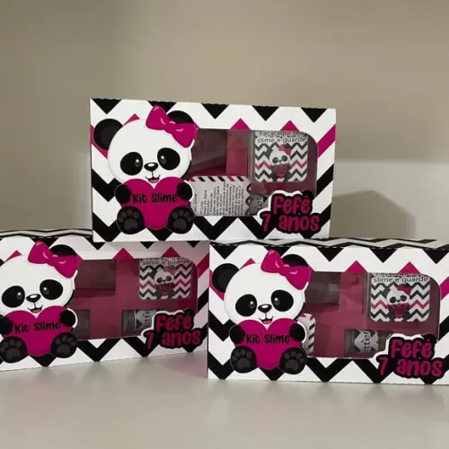 Kit Slime Caixa Panda Embalagens Personalizadas